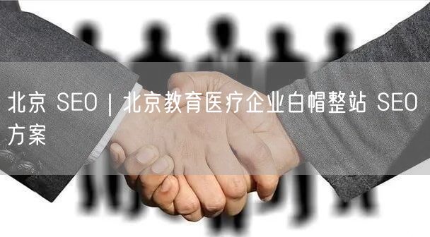北京 SEO｜北京教育医疗企业白帽整站 SEO 方案