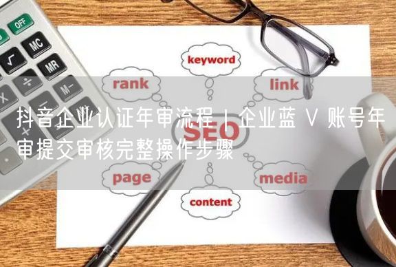 抖音企业认证年审全攻略：蓝V账号提交审核操作步骤