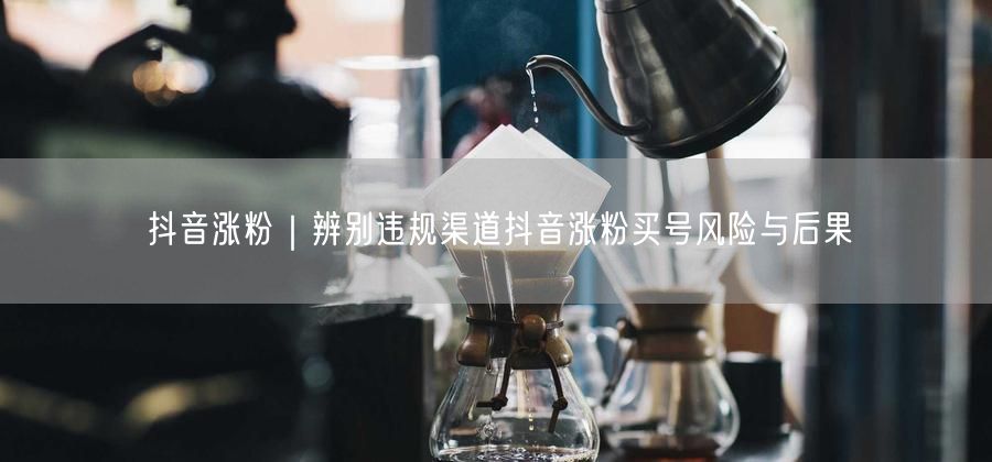 抖音涨粉避坑指南：揭秘违规渠道与买号风险
