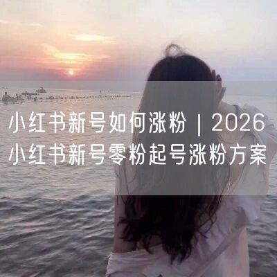 2026小红书新号涨粉秘籍：零粉起号策略与内容定位
