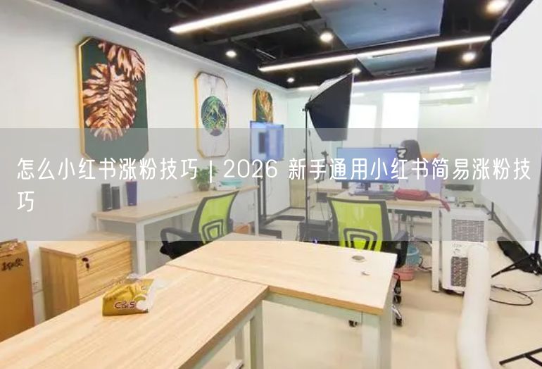 2026新手必看！小红书涨粉技巧+账号定位攻略