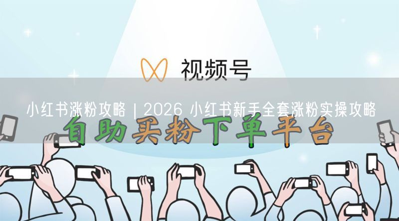 2026小红书新手涨粉全攻略：定位+优化+互动