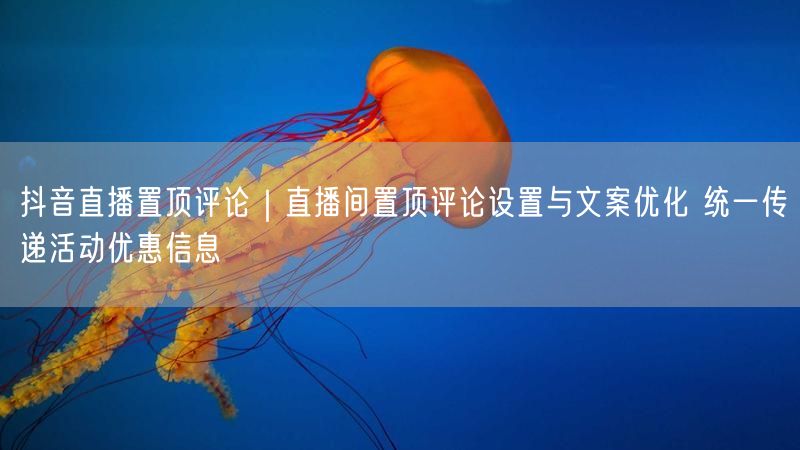 抖音直播置顶评论｜直播间置顶评论设置与文案优化 统一传递活动优惠信息