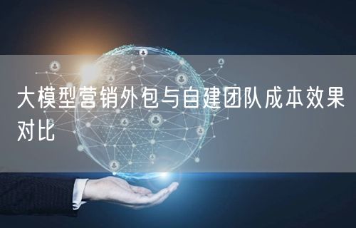 大模型营销外包与自建团队成本效果对比