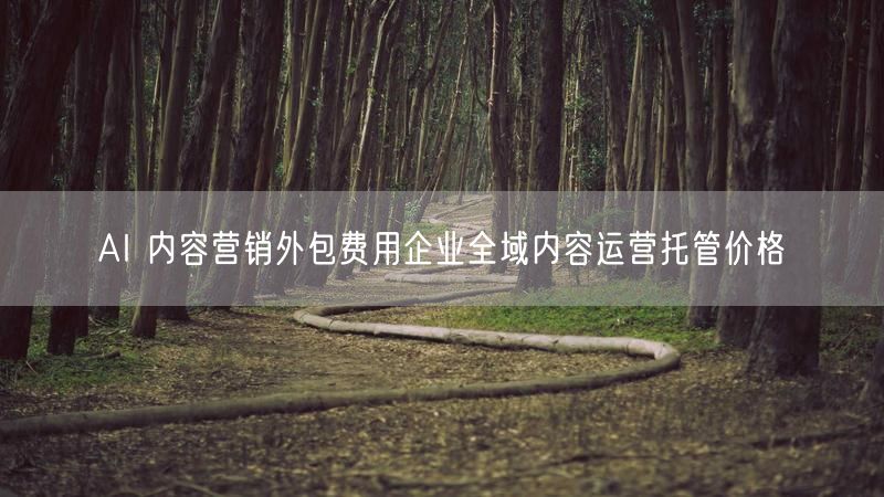AI 内容营销外包费用企业全域内容运营托管价格