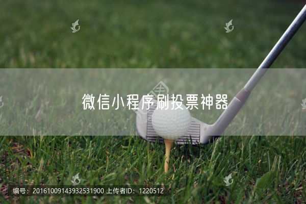 微信小程序刷投票神器