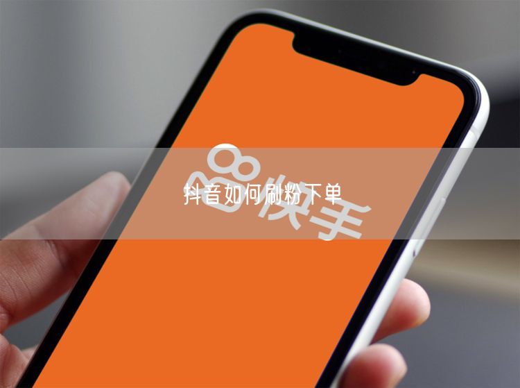 抖音如何刷粉下单