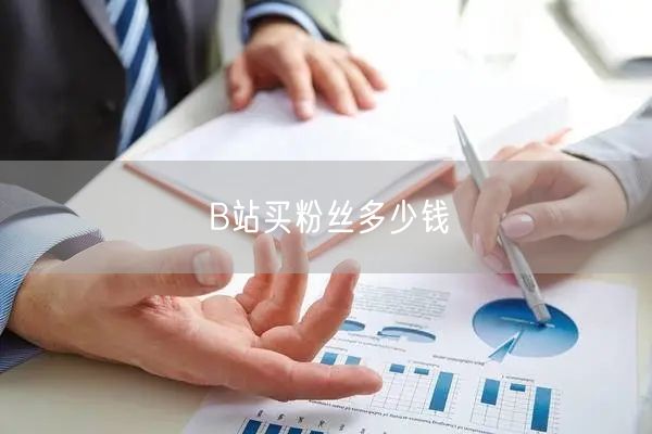 B站买粉丝多少钱