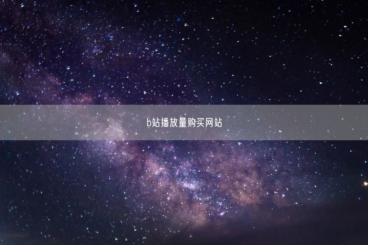 b站播放量购买网站