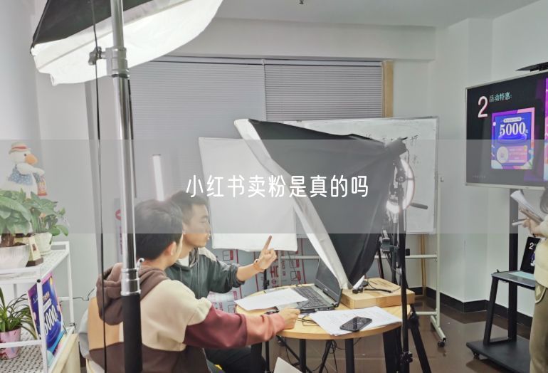 小红书卖粉是真的吗