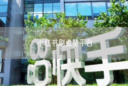 小红书刷点赞平台
