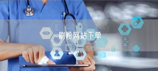 刷粉网站下单
