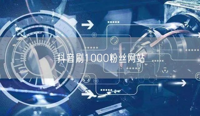抖音刷1000粉丝网站