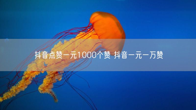 抖音点赞一元1000个赞 抖音一元一万赞