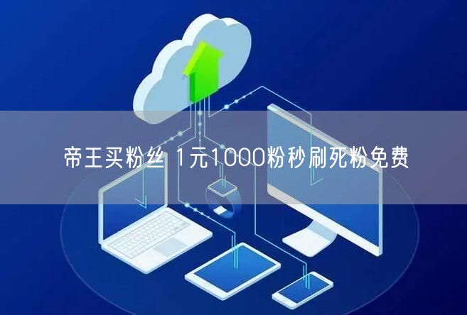 帝王买粉丝 1元1000粉秒刷死粉免费