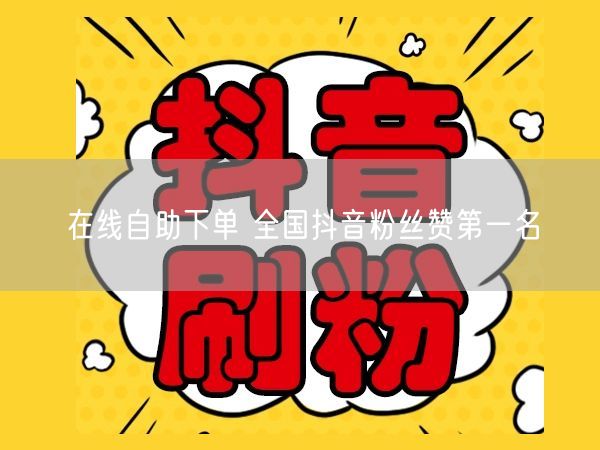 在线自助下单 全国抖音粉丝赞第一名