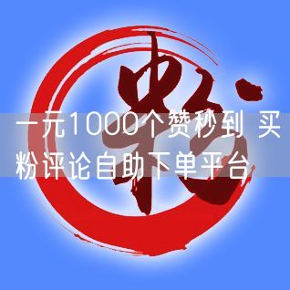 一元1000个赞秒到 买粉评论自助下单平台