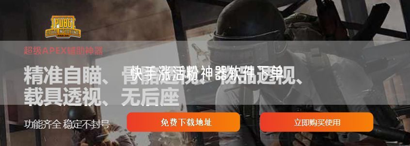 快手涨活粉神器软件下单
