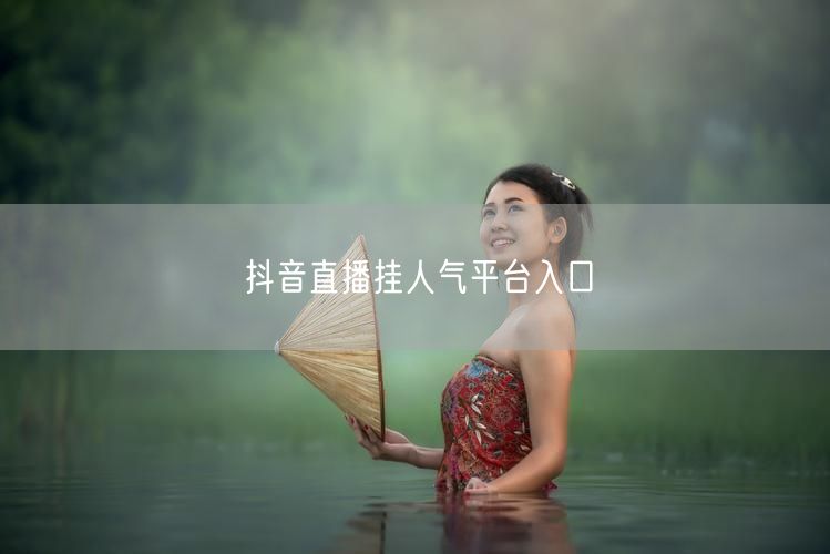 抖音直播挂人气平台入口