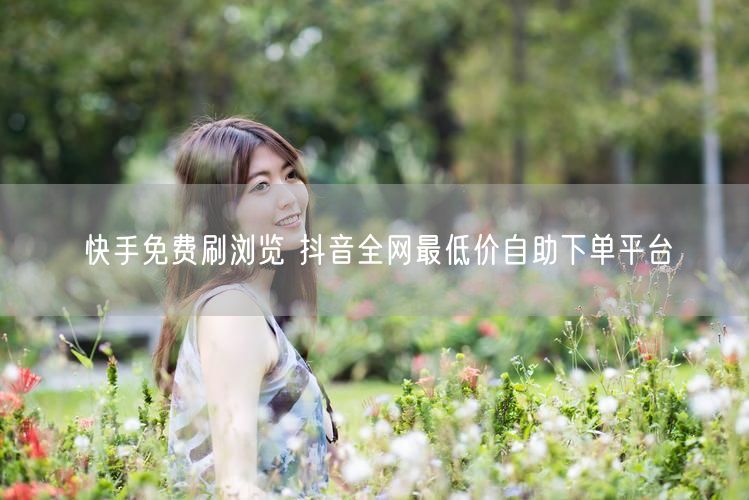 快手免费刷浏览 抖音全网最低价自助下单平台