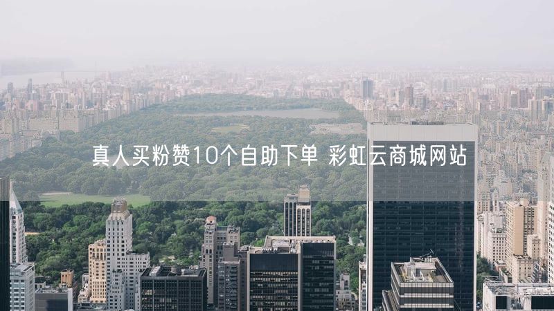 真人买粉赞10个自助下单 彩虹云商城网站