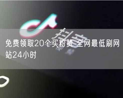 免费领取20个买粉赞 全网最低刷网站24小时
