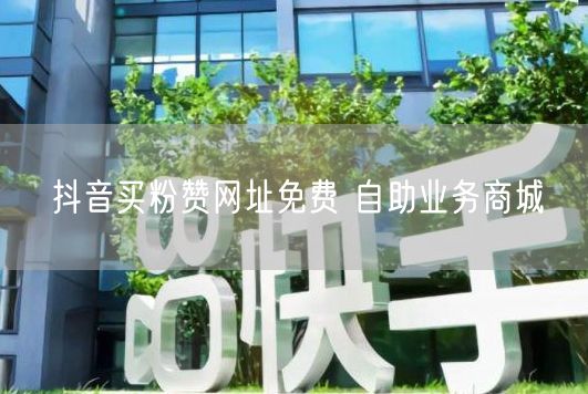 抖音买粉赞网址免费 自助业务商城
