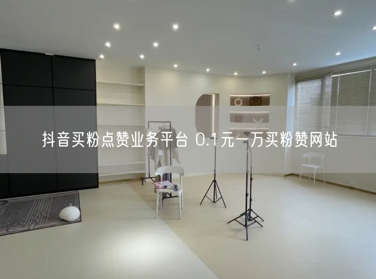 抖音买粉点赞业务平台 0.1元一万买粉赞网站