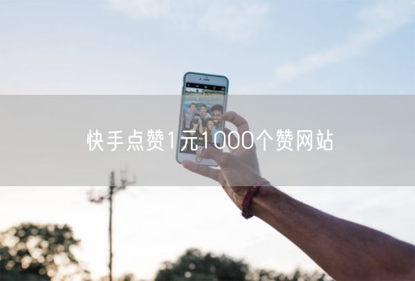 快手点赞1元1000个赞网站