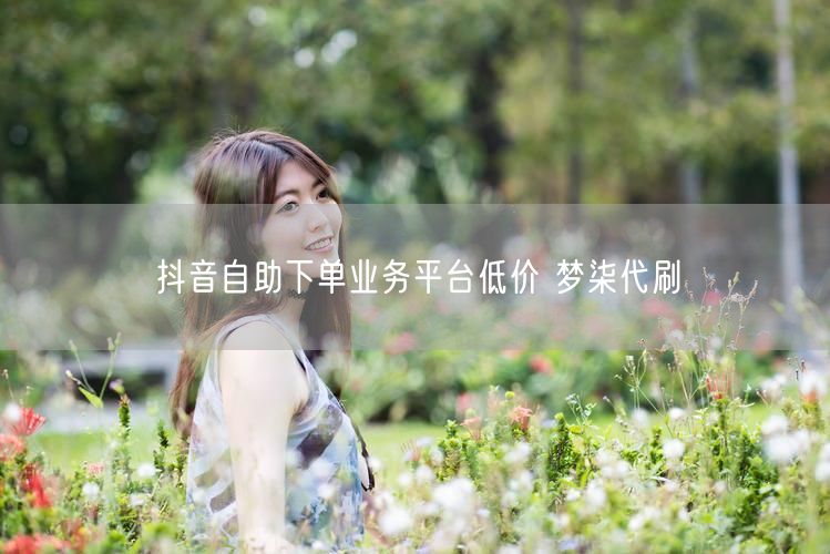 抖音自助下单业务平台低价 梦柒代刷
