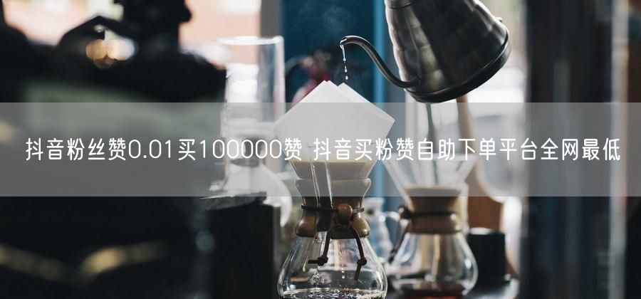 抖音粉丝赞0.01买100000赞 抖音买粉赞自助下单平台全网最低