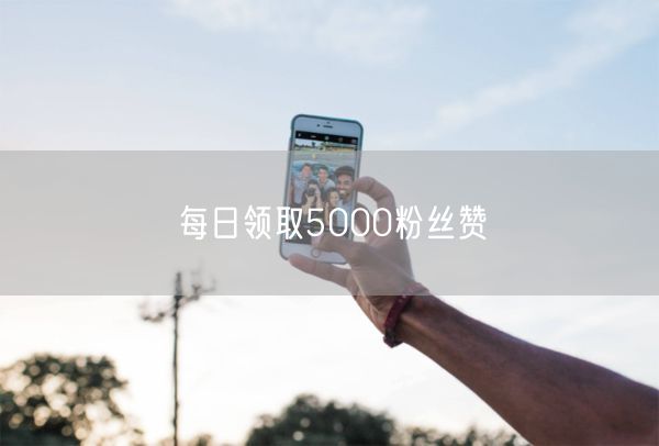 每日领取5000粉丝赞