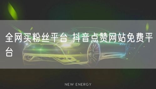 全网买粉丝平台 抖音点赞网站免费平台