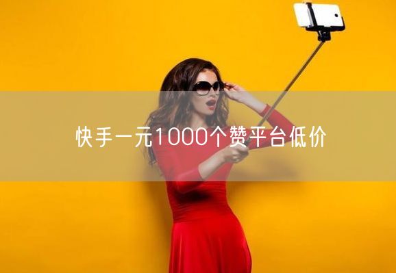 快手一元1000个赞平台低价