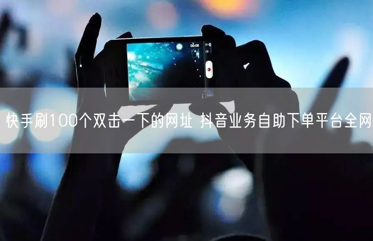 快手刷100个双击一下的网址 抖音业务自助下单平台全网