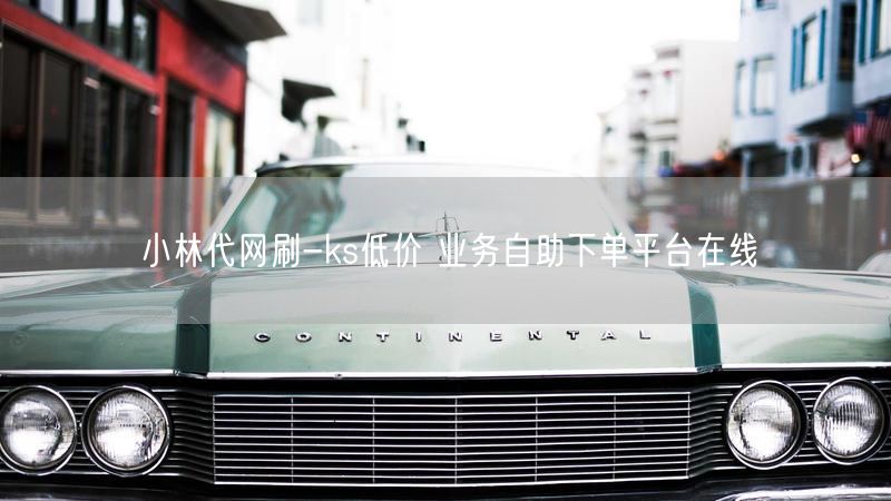 小林代网刷-ks低价 业务自助下单平台在线