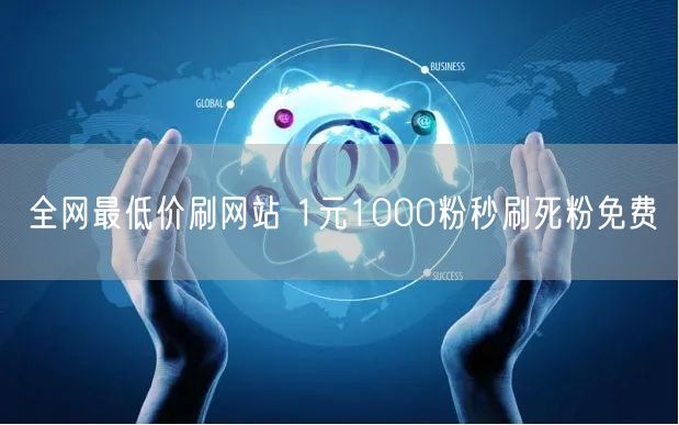 全网最低价刷网站 1元1000粉秒刷死粉免费