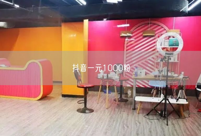 抖音一元1000粉