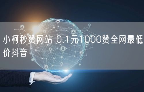 小柯秒赞网站 0.1元1000赞全网最低价抖音