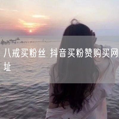 八戒买粉丝 抖音买粉赞购买网址