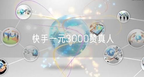 快手一元3000赞真人