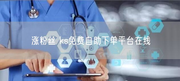 涨粉丝 ks免费自助下单平台在线