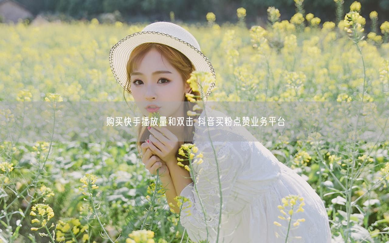 购买快手播放量和双击 抖音买粉点赞业务平台