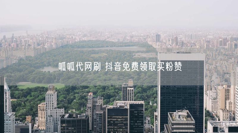 呱呱代网刷 抖音免费领取买粉赞