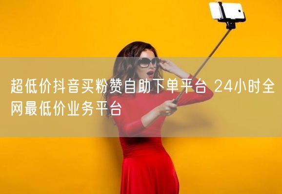 超低价抖音买粉赞自助下单平台 24小时全网最低价业务平台