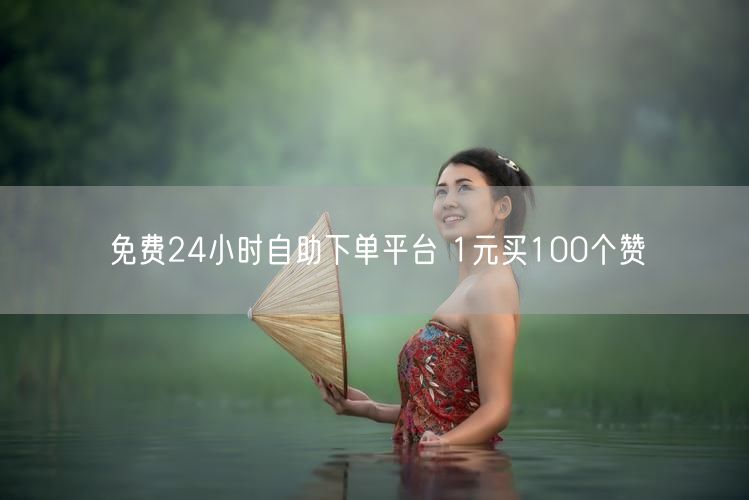 免费24小时自助下单平台 1元买100个赞