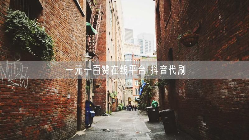 一元一百赞在线平台 抖音代刷