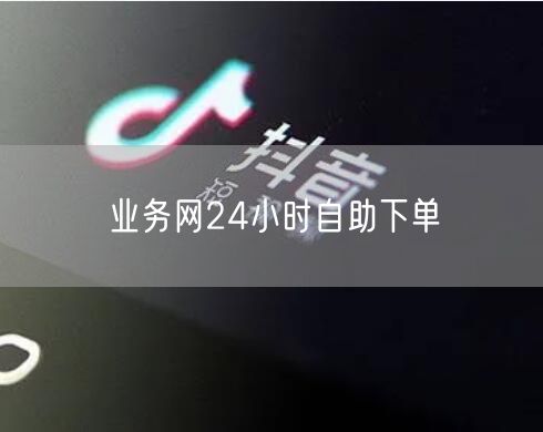 业务网24小时自助下单