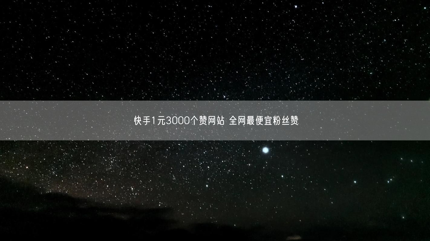 快手1元3000个赞网站 全网最便宜粉丝赞
