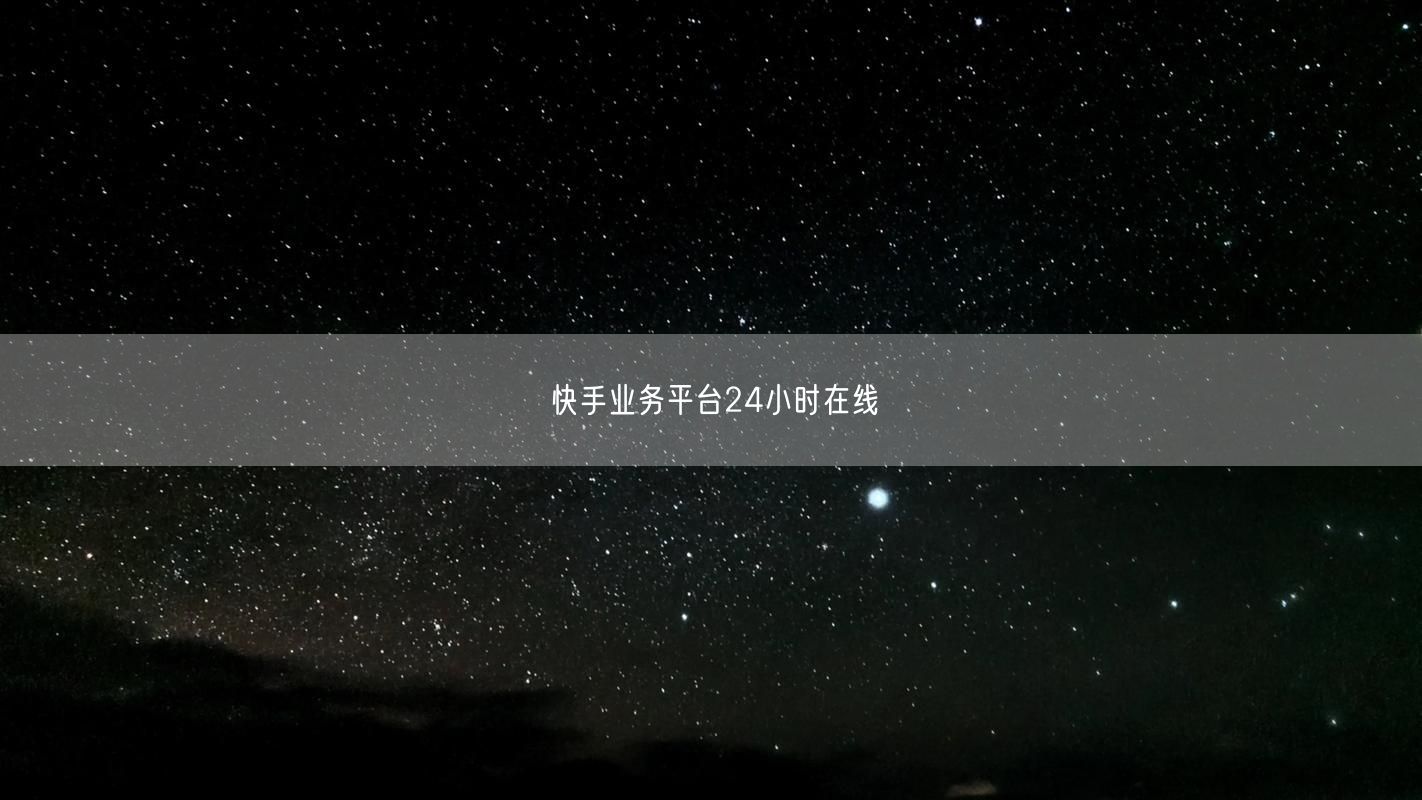 快手业务平台24小时在线